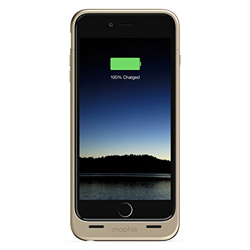 Product Cover mophie Juice Pack - Protective Battery Case for iPhone 6s Plus/6 Plus (2,600mAh) (Renewed) (Gold)