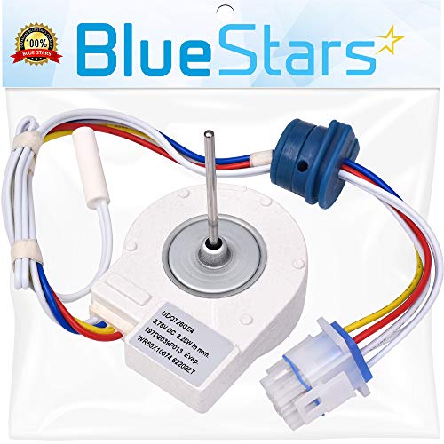 Product Cover Ultra Durable WR60X10307 WR60X10074 Evaporator Fan Motor Replacement Part by Blue Stars - Exact Fit for GE Hotpoint Refrigerators - Replaces 1550741 AP4438809 WR60X10224 PS2364950