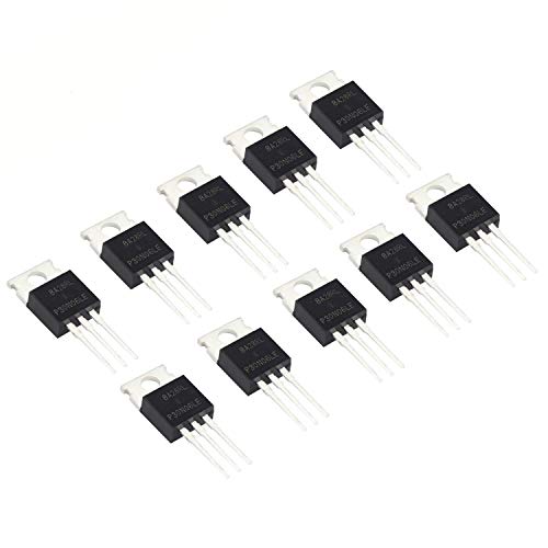 Product Cover WeiMeet RFP30N06LE 30A 60V N-Channel Power Mosfet TO-220 ESD Rated for Arduino(10 Pieces)