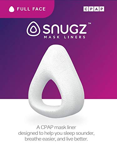 Product Cover Snugz Full Face Mask Liners: Machine Washable, One-Size-Fits-Most Full Face CPAP Mask Liners, Pack of 2 Lasts 90 Days