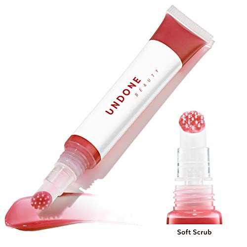 Product Cover Moisturizing Sheer Balm Lip Tint with Exfoliating Tip for Gentle Dry Skin Removal - UNDONE BEAUTY Lip Life. Natural Shea, Jojoba & Rose Hip for Lip Smoothing. Tinted Non-Sticky Gloss. BEIGE