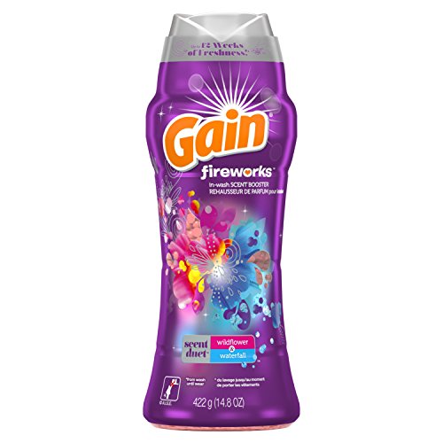 Product Cover Gain Fireworks in-Wash Scent Booster Beads, Wildflower & Waterfall, 14.8 oz