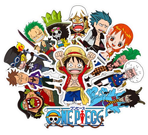 Product Cover One Piece Anime Cartoon Laptop Stickers Waterproof Skateboard Pad MacBook Car Snowboard Bicycle Luggage Decor (48pcs)