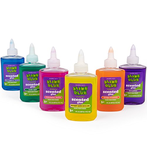 Product Cover Maddie Rae's Slime Making Scented Glue - (6) 4oz Bottles, 6 Different Colors - Non Toxic, School Grade Formula for Perfect Slime Crafts