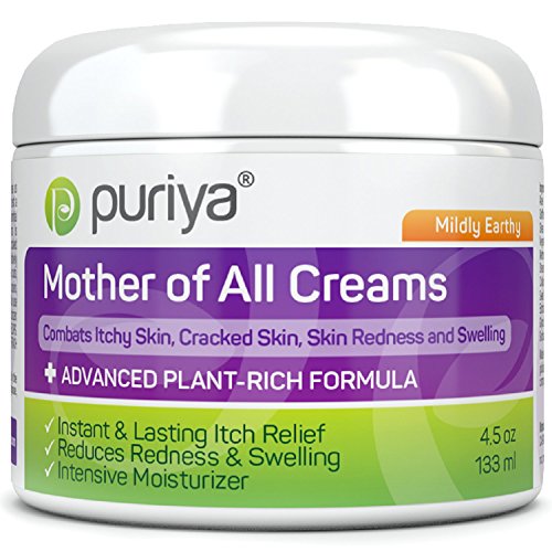 Product Cover Puriya Intensive Moisturizer for Dry Cracked Skin. Gentle Body Lotion, Hand, Foot, Face Cream- Award Winning - Plant Based Instant Lasting Relief. Hydrates and Softens Rough Skin (Mildly Earthy)