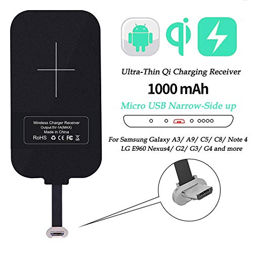 Product Cover Wireless Charging Receiver,Nillkin Magic Tags Wireless Charger Receiver Chip 5W Qi Wireless Charging Standard (Micro USB Narrow-Side Up)