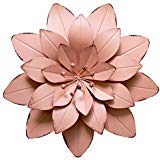Product Cover GIFTME 5 Dusty Light Pink Floral Metal Wall Art DÃƒ©cor(11.5x2 inch)