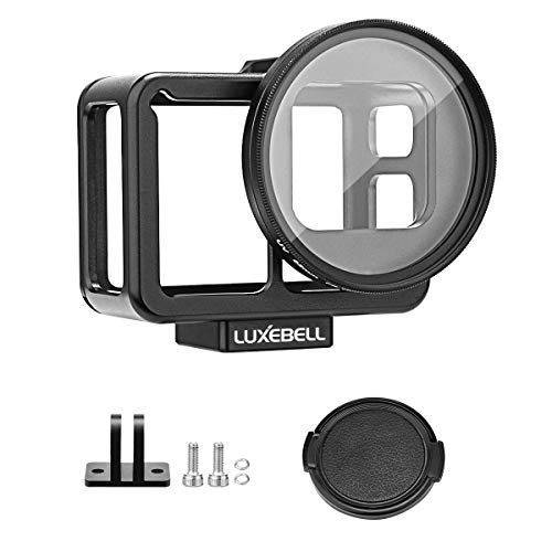 Product Cover Luxebell Aluminium Alloy Skeleton Thick Solid Protective Case Shell with 52mm Uv Filter for Gopro Hero 7 6 5 Black Camera C500 Updated Version Black