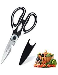 Product Cover Kitchen Scissors Ultra Sharp Kitchen Shears Heavy Duty with Stainless Steel Blade and Multi Purpose Utility Scissor for Chicken, Poultry, Fish, Meat, Vegetables, Herbs and Cooking