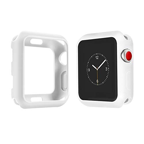 Product Cover top4cus Environmental Soft Flexible TPU Anti-Scratch Lightweight Protective 38mm Iwatch Case Compatible Apple Watch Series 5 Series 4 Series 3 Series 2 Series 1 Matte Style - Matte White