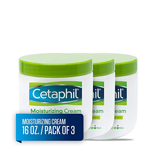 Product Cover Cetaphil Moisturizing Cream for Very Dry/Sensitive Skin, Fragrance Free, 16 Ounce (Pack of 3)