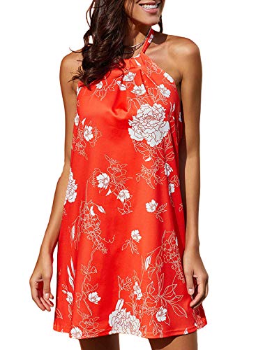 Product Cover Eytino Women Summer Casual Spaghetti Strap Sundress Sleeveless Beach Dress