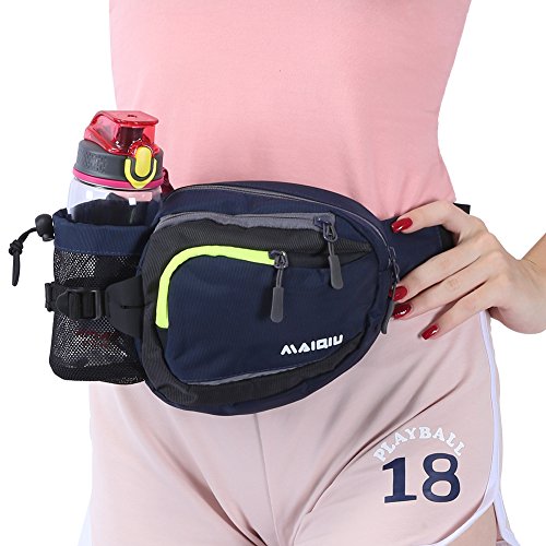 Product Cover Innokids Fanny Pack with Water Bottle Holder Hiking Waist Pack Lumbar Waist Bag for Women Men Running Dog Walking Camping Travel
