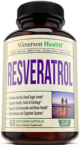 Product Cover Resveratrol (Japanese Knotweed) Supplement 650 milligrams. Antioxidant Properties. Quercetin, Green Tea, Grape Seed Extract. Trans Resveratrol. Promotes Healthy Aging, Cardiovascular Health. Vegan
