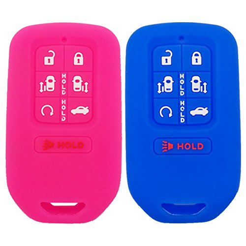 Product Cover 2Pcs Coolbestda Silicone Key Fob Remote Accessories Protector Holder Skin Jacket Cover Case for 2018 Honda Odyssey elite
