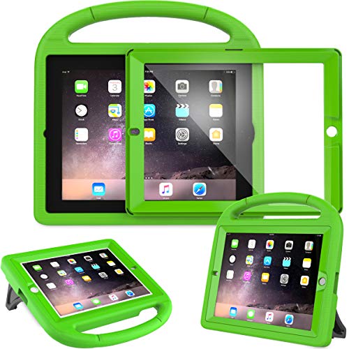 Product Cover AVAWO Kids Case Built-in Screen Protector for iPad 2 3 4 （Old Model）- Shockproof Handle Stand Kids Friendly Compatible with iPad 2nd 3rd 4th Generation (Green)