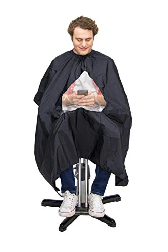 Product Cover GreenMan Barber cape Unisex - transparent viewing window Salon Apron for professional/commercial hair cutting