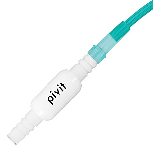 Product Cover Pivit Oxygen Tubing Swivel Connector | Leak Free Silky Smooth 360 Degrees Rotation | Prevents Twisting, Tangling Or Kinking | Connectors are Compatible with All Oxygen Supply Tubing | Regain Mobility
