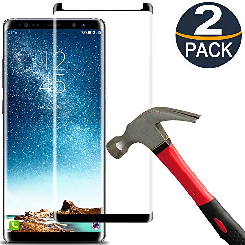 Product Cover [2 Pack]Samsung Galaxy Note 8 Screen Protector Tempered Glass Film[Case Friendly][Anti-Bubble][3D Curved][3d Full Coverage][9H Hardness][HD Clear]Tempered Glass Screen Protector for Galaxy Note8