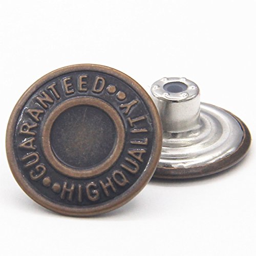 Product Cover 20mm Replacement Jean Buttons 12 Sets Combo Copper Tack Buttons