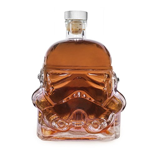 Product Cover AUTHOME Transparent Creative 700ml Whiskey Flask Carafe Decanter，Stormtrooper Bottle ,Whiskey Carafe,Helmet Glass Cup Heat-Resistance CupSuitable for Whiskey, Vodka and Wine decanter