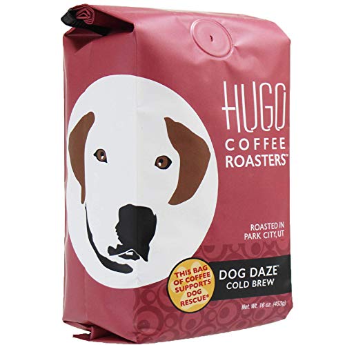 Product Cover Hugo Coffee | Dog Daze Cold Brew, Coarse Ground, 1 Pound | Every Bag Sold Supports Dog Rescue