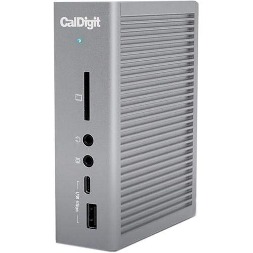 Product Cover CalDigit TS3 Plus Thunderbolt 3 Dock - 85W Charging, 7X USB 3.1 Ports, USB-C Gen 2, DisplayPort, UHS-II SD Card Slot, LAN, Optical Out, for 2016+ MacBook Pro & PC (Space Gray - 0.7m/2.3ft Cable)