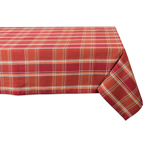 Product Cover DII CAMZ10880 100% Cotton Fall Tablecloth, 60x84, Autumn Spice Plaid