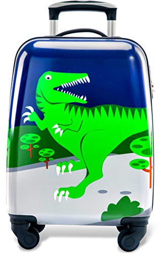 Product Cover Lttxin kids' suitcase 16 inch Polycarbonate Carry On Luggage, Lovely,Hard Shell ,Boys,Children travel (Dinosaur)