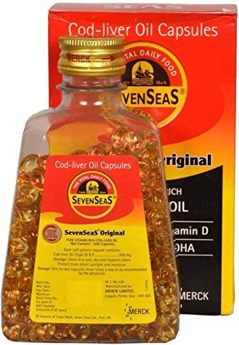 Product Cover Merck SevenSeas Original Cod liver Oil Capsules- 500 Pieces
