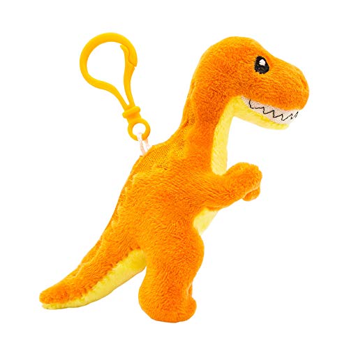 Product Cover Scentco Dino Dudes Backpack Buddies - Scented Plush Dinosaur Clip, Stocking Stuffer - Orange T-Rex