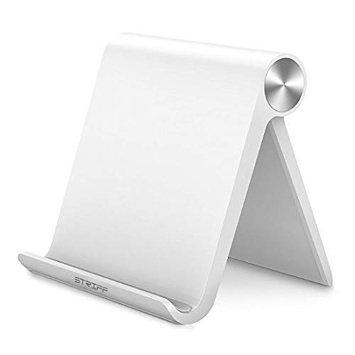 Product Cover STRIFF Multi Angle Mobile Phone Stand Phone Holder, Portable, Foldable, Flexible, Perfect for Gift (White)