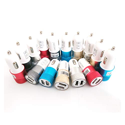 Product Cover (50-Packs) Car Chargers Dual Port USB Charging Wholesale Bulk Lot 2A Fast Charge