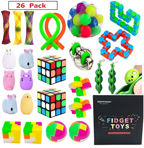 Product Cover EDsportshouse Sensory Toys Bundle-Stress Relief Fidget Hand Toys for Kids and Adults,Sensory Fidget and Squeeze Widget for Relaxing Therapy-Perfect for ADHD Anxiety Autism
