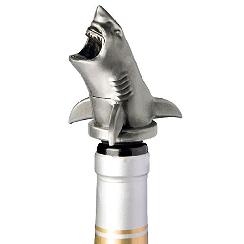 Product Cover Stainless Steel Shark Wine Aerator Pourer - Deluxe Decanter Spout for Robust Red and White Wine - Pour Amore Bottle Pourer/Stopper & Air Diffuser by Chris's Stuff