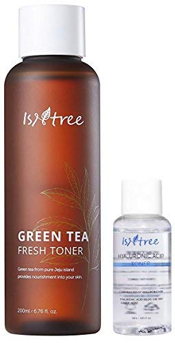Product Cover ISNTREE Green Tea Fresh Facial Toner 200ml & Hyaluronic acid toner 50ml | Deep Moisturizing | Sebum Control | Nourishing | Revitalizing | Hypoallergenic | Dermatologist Tested