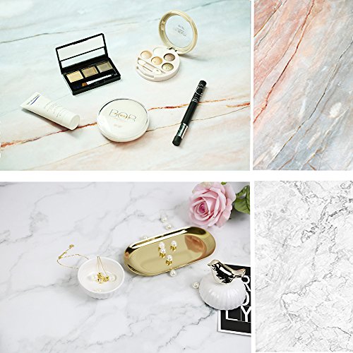 Product Cover Selens 22x35 Inch (56x88cm) Double Sided of Cracked Marble Texture Background Flat Lay Tabletop Photography Backdrop for Food, Jewelry, Cosmetics, Small Product, Photo Pros and more