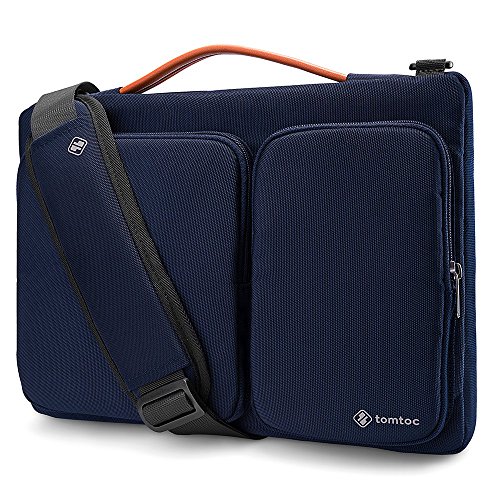 Product Cover tomtoc 360 Protective Laptop Shoulder Bag for 12.3 inch New Surface Pro X/7/6/5/4, New MacBook Air 13-inch Retina Display A1932, 13 inch New MacBook Pro A1989 A1706 A1708, Notebook Accessory Sleeve