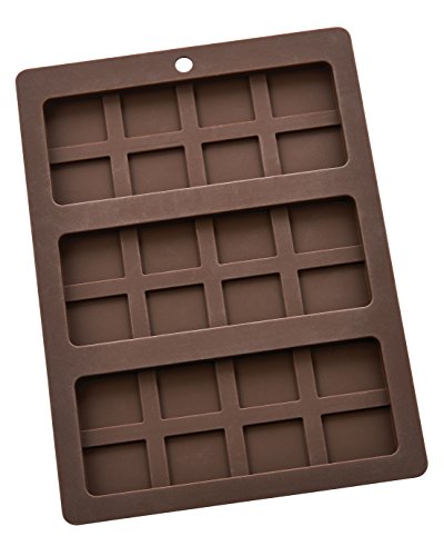 Product Cover Mrs. Anderson's Baking Triple Chocolate Bar Mold, Non-Stick European-Grade Silicone, Makes 3 Standard-Sized Chocolate Bars