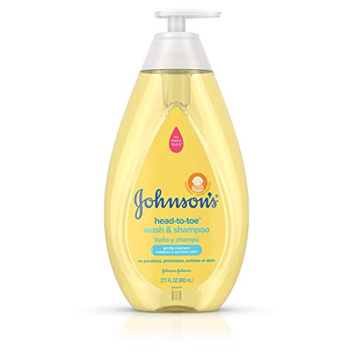Product Cover Johnson's Head-To-Toe Gentle Tear- Free Baby Wash & Shampoo for Baby's Sensitive Skin, 27.1 fl. oz