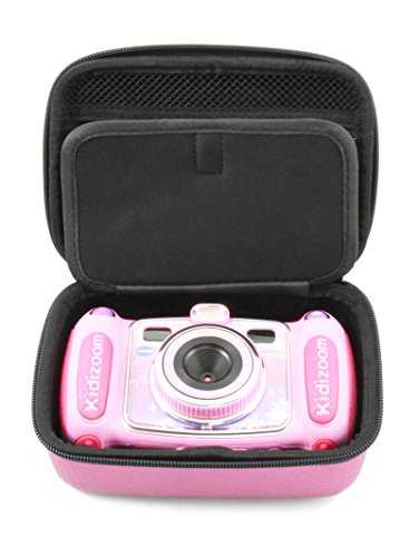 Product Cover CASEMATIX Pink Kids Camera Case Compatible with VTech Kidizoom Camera PIX , Duo Selfie , Twist Connect , Includes Case Only