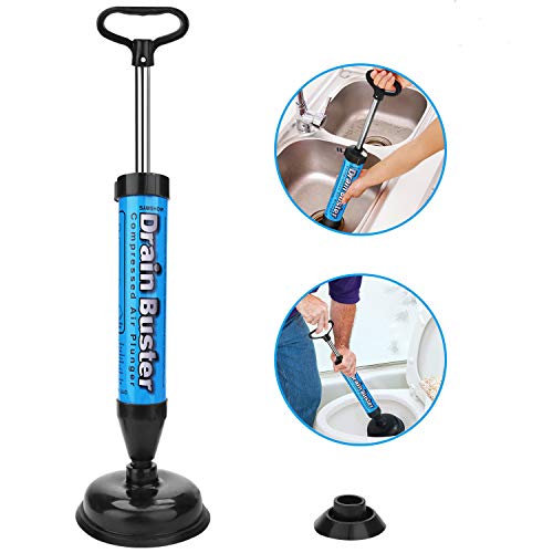 Product Cover Samshow Toilet Plunger Powerful High Pressure Multi Drain Plunger Suitable for Bathroom,Toilet,Bathtubs,Showers(New Update)