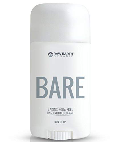 Product Cover Raw Earth Organic All Natural Vegan Magnesium Deodorant - Baking Soda & Aluminum Free - Unscented (2.5oz)