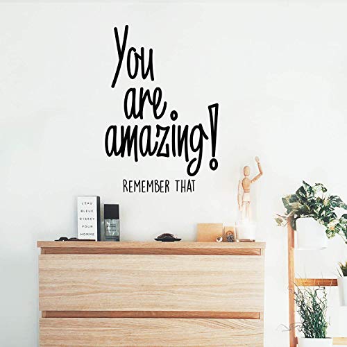 Product Cover You are Amazing! Remember That - Inspirational Life Quotes - Wall Art Vinyl Decal - 34