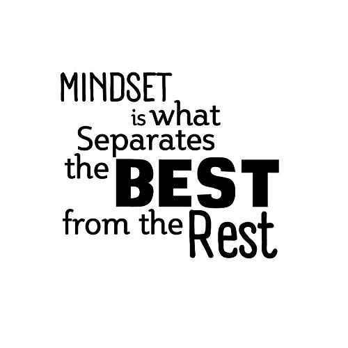 Product Cover Mindset is What Separates Best from The Rest - Inspirational Quotes Wall Art Vinyl Decal - 23