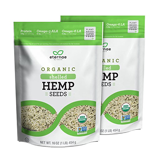 Product Cover Eternae By Nature Organic Shelled Hemp Seeds, 16 Oz, 2Count