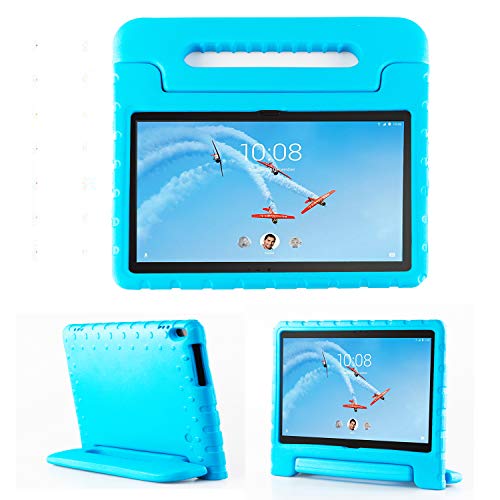 Product Cover TIRIN Lenovo TAB 4 10 Plus Case - Light Weight EVA Shock Proof Convertible Handle Stand Case Cover for Lenovo TAB 4 10 Plus 2017 Tablet(TB-X704F/N)(NOT fit Lenovo TAB 4 10 Tablet TB-X304F/N), Blue