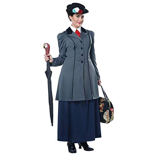 Product Cover Womens Plus Size English Nanny Mary Poppins Costume Grey