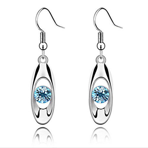 Product Cover Iumer Fashion Crystal Drop Earring Oval Dangle Earrings