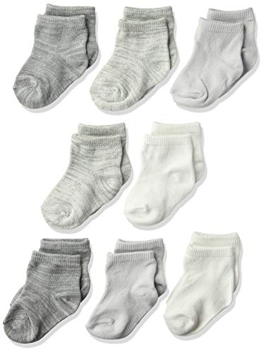 Product Cover Hanes Ultimate Baby Flexy Ankle Length Socks 8-Pack, Grey, 6-12 Months